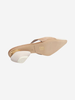 Neutral Connie slingback pumps - size EU 37 Heels Rejina Pyo 