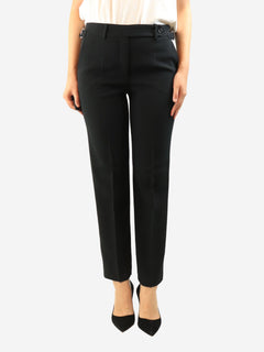 Black buckled trousers - size UK 10 Trousers Red Valentino 