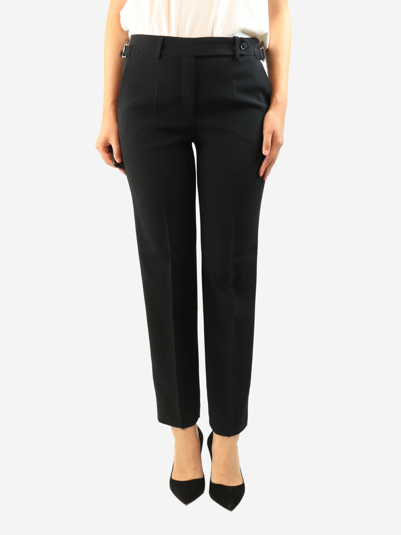 Black buckled trousers - size UK 10 Trousers Red Valentino 