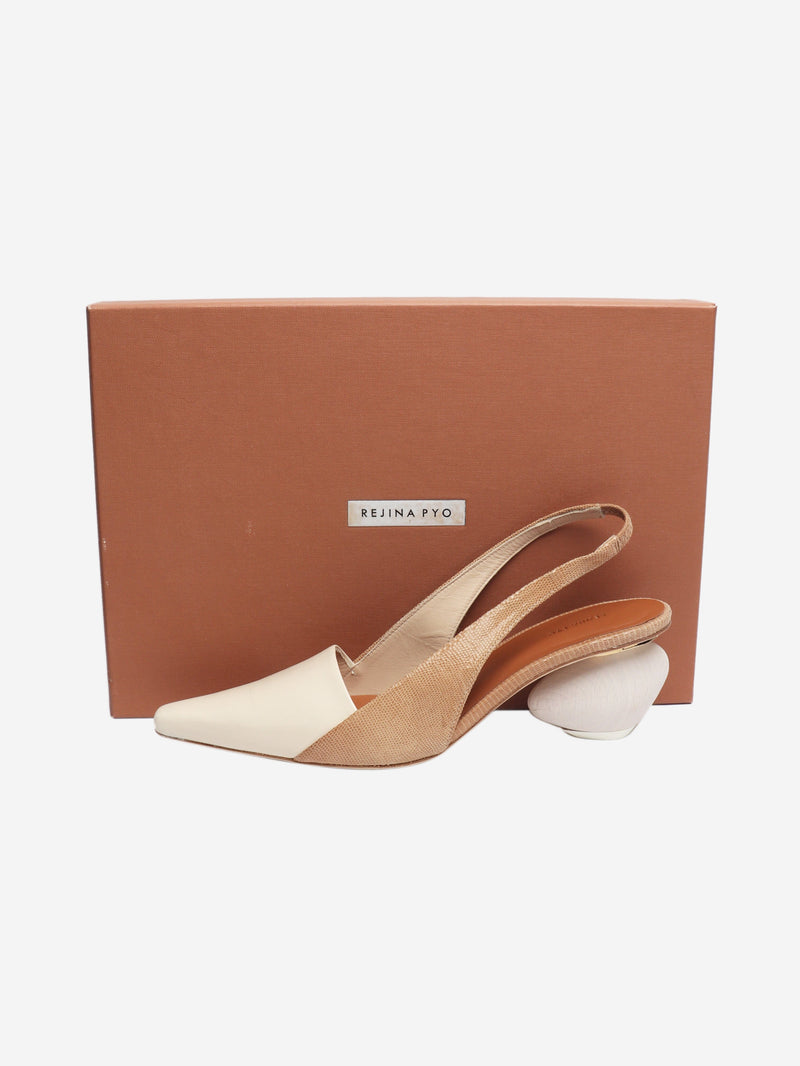 Neutral Connie slingback pumps - size EU 37