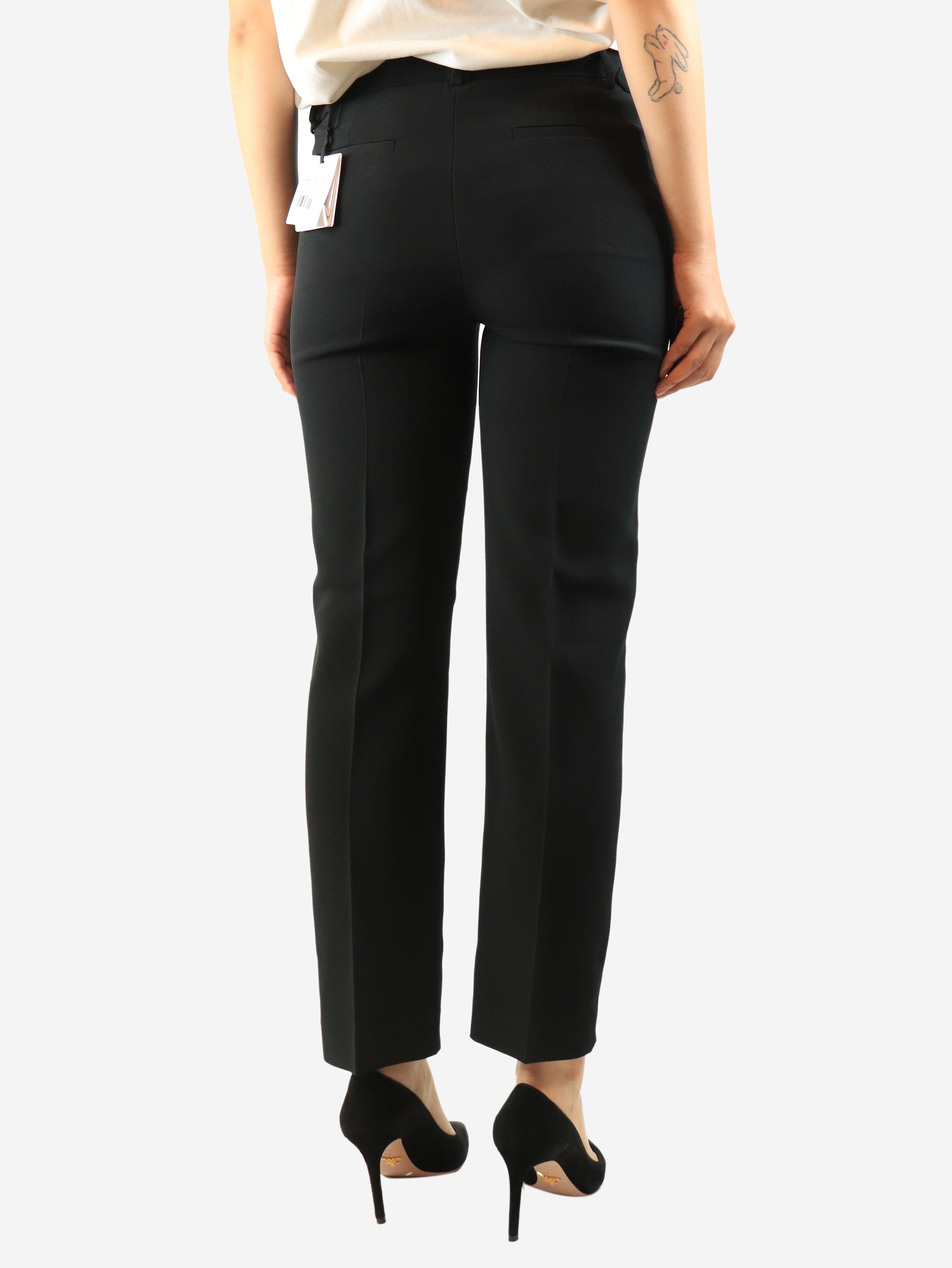 Black buckled trousers - size UK 10 Trousers Red Valentino 