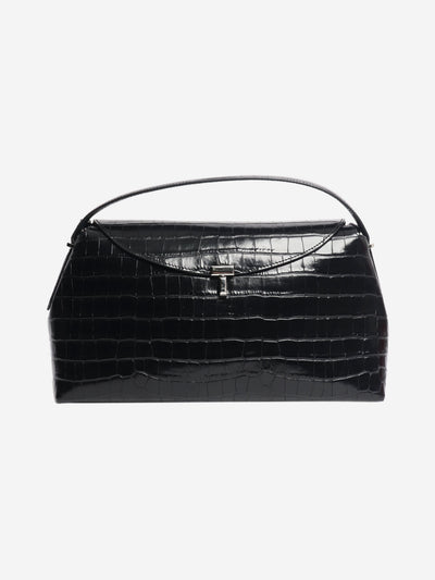 Black crocodile effect leather bag Shoulder bags Toteme 
