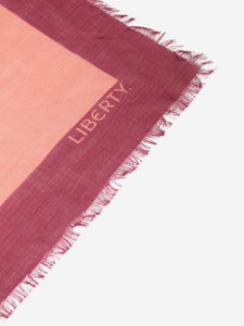 Liberty Purple and pink cashmere and silk-blend floral scarf