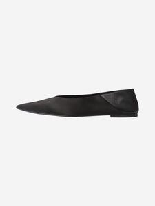 Saint Laurent Black Nour satin slippers - size EU 37.5