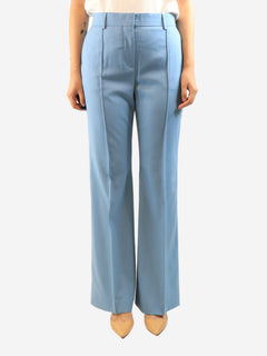 Blue wool-blend suit trousers - size UK 12 Trousers See By Chloe 