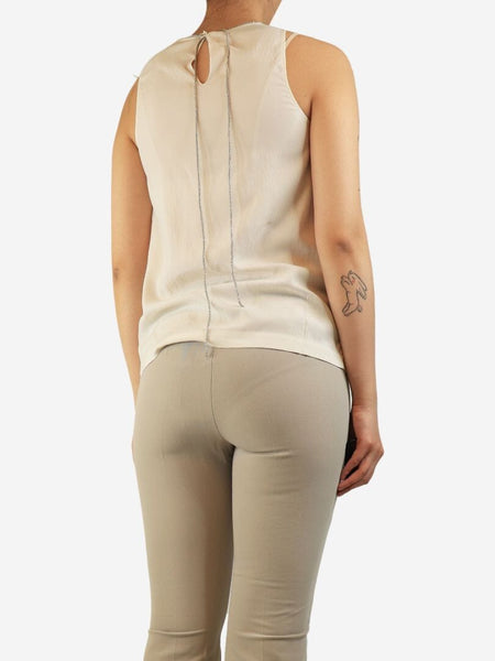 White monili-collar blouse - size S alternate image