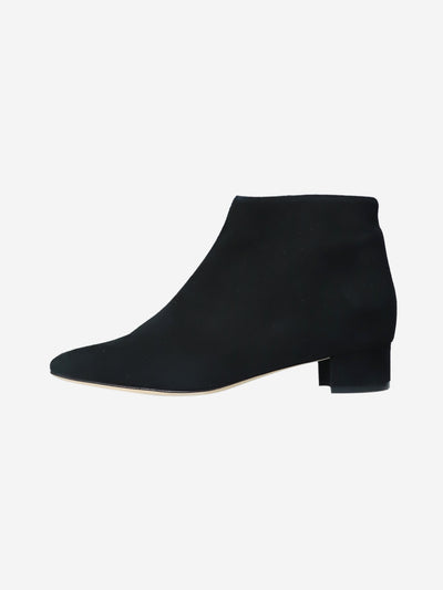 Black suede ankle boots - size EU 37.5 Boots Manolo Blahnik 