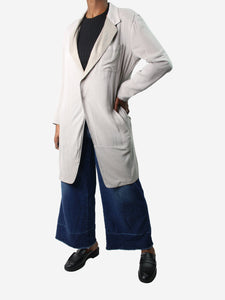 Y's Grey summer coat - size UK 12