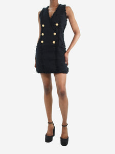 Balmain Black mini dress - size FR 34