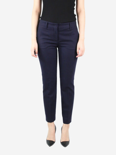 Navy tailored trousers - size IT 40 Trousers Prada 