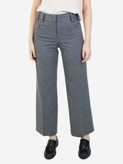Grey wide-leg wool trousers - size FR 38 Trousers Chanel 