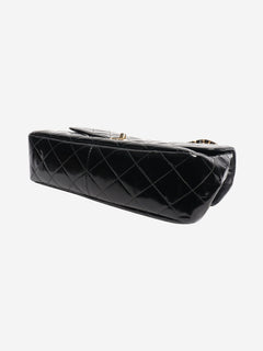 Black vintage 1994 patent double-sided Classic Flap bag Shoulder bags Chanel 