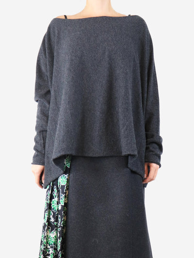 Dark grey cashmere jumper - size M Knitwear Apuntob 