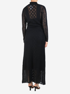Black alpaca blend roll neck knit dress - size S Dresses Ulla Johnson 