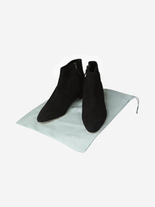 Manolo Blahnik Black suede ankle boots - size EU 37.5