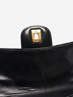 Black vintage 1994 patent double-sided Classic Flap bag Shoulder bags Chanel 