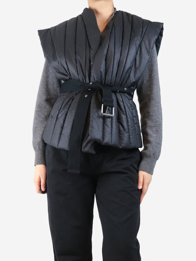 Black belted puffer gilet - size UK 10 Coats & Jackets Isabel Marant 