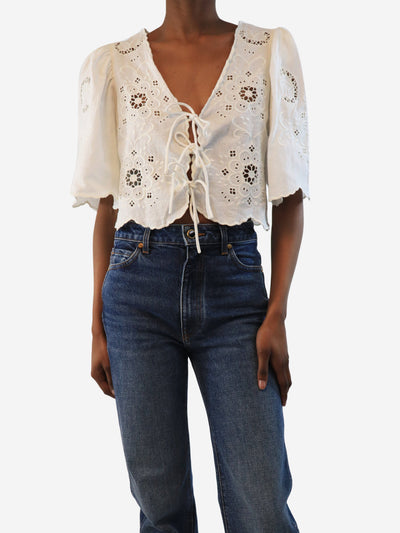 White embroidered top - size XS Tops Sea New York 