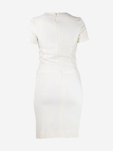 Chanel Cream double-breasted midi dress - size UK 12