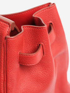 Hermes Red 2012 Birkin 35 bag in Clemence leather