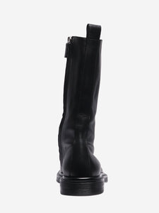 The Row Black leather ankle boots - size EU 39.5