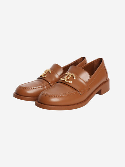 Tan leather loafers - size EU 36.5 Flat Shoes Chanel 
