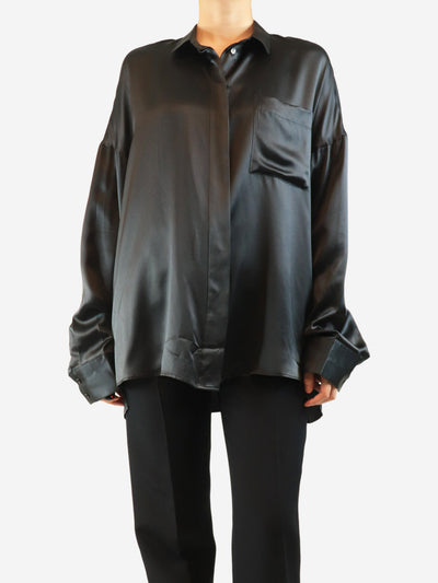 Black silk shirt - size UK 12 Tops Haider Ackermann 
