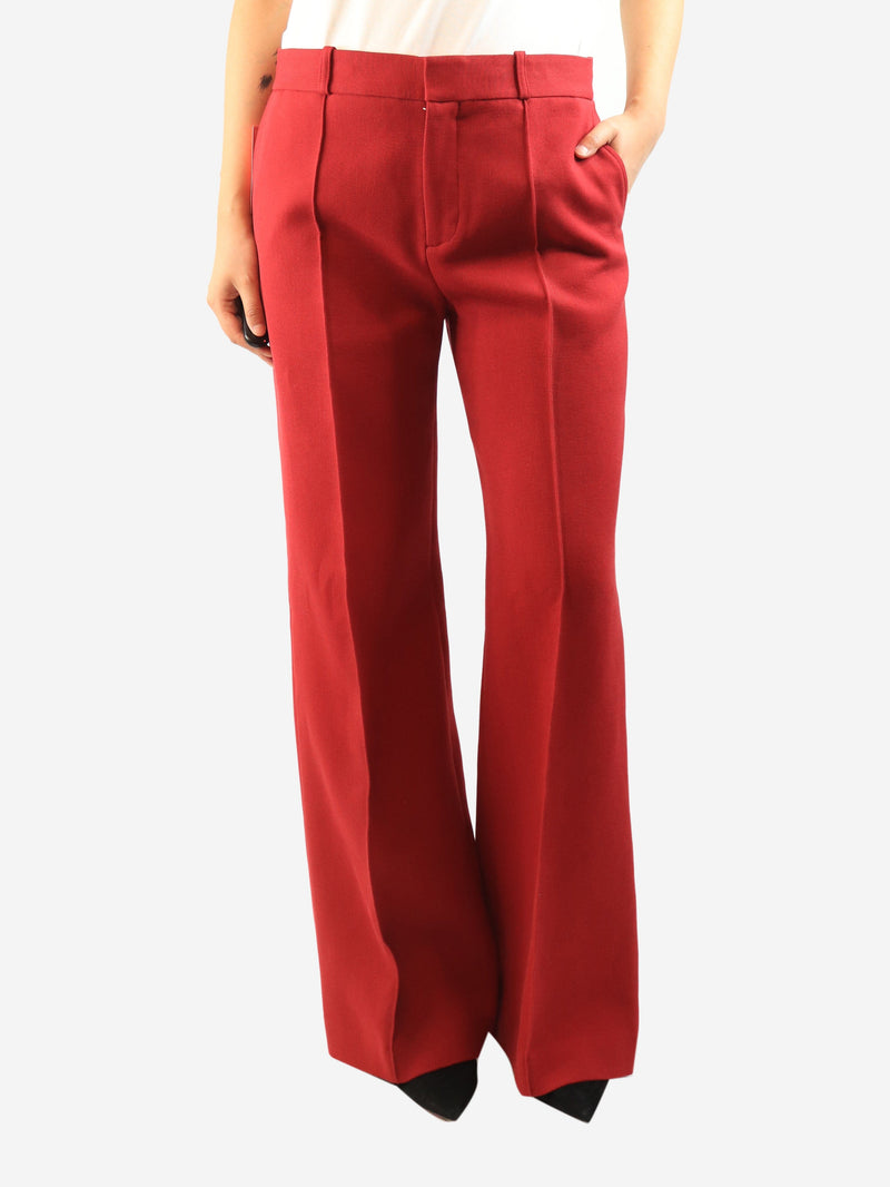 Red suit trousers - size UK 14 Trousers See By Chloe 