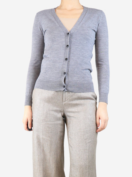 Grey thin knit cardigan - size XS product image