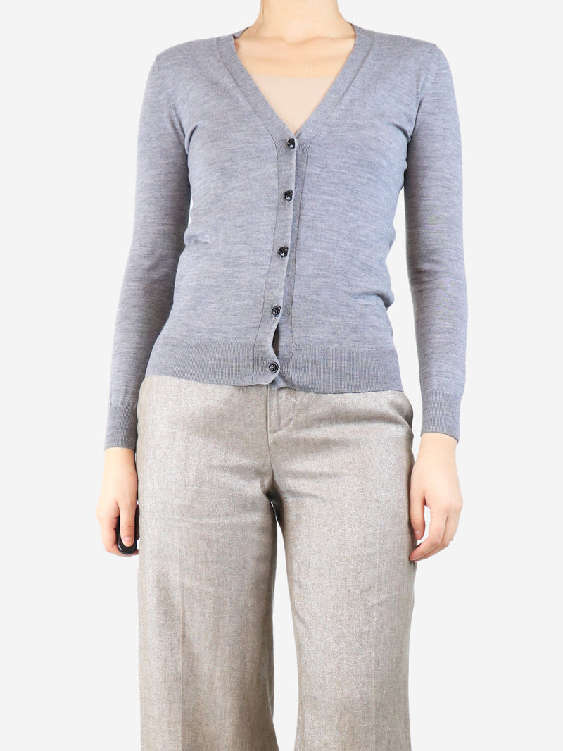 Grey thin knit cardigan - size XS Knitwear Burberry 