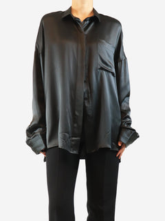 Black silk shirt - size UK 12 Tops Haider Ackermann 