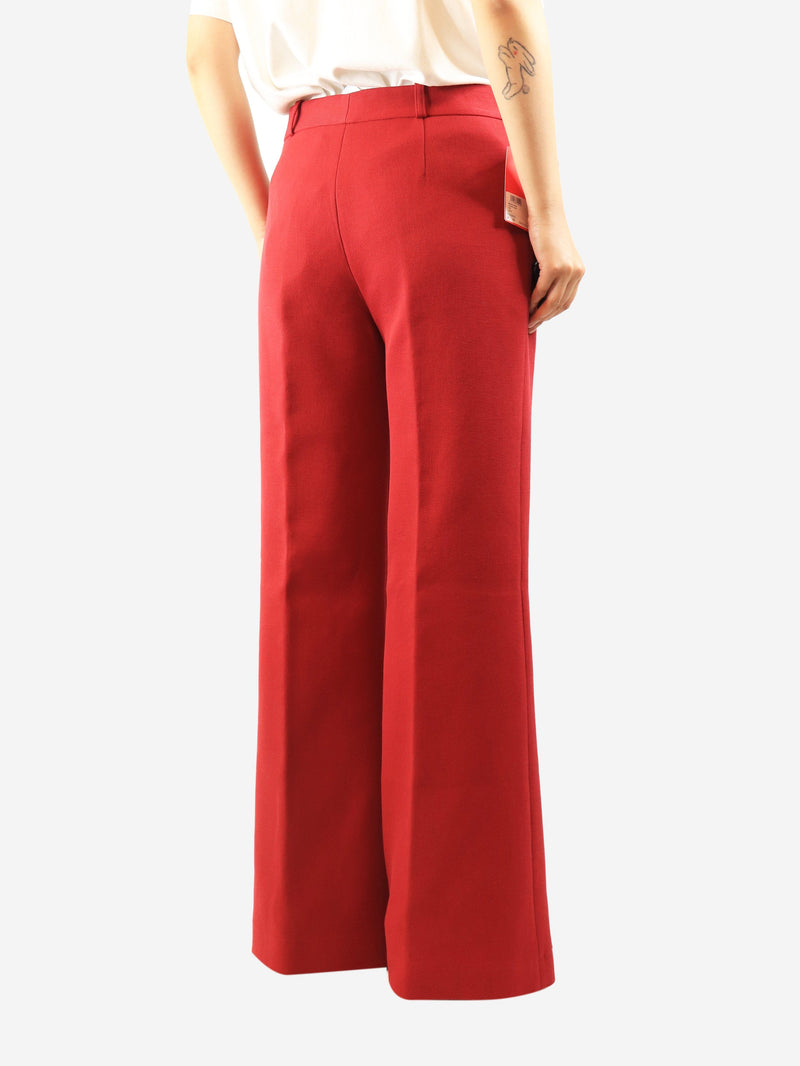 Red suit trousers - size UK 14 Trousers See By Chloe 
