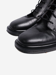 The Row Black leather ankle boots - size EU 39.5