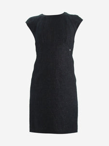 Chanel Black lurex linen-blend dress - size FR 34