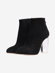 Charlotte Olympia Black suede ankle boot  - size EU 41