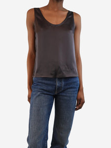 The Row Brown satin tank top - size XS
