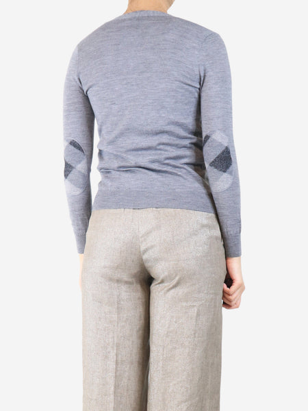 Grey thin knit cardigan - size XS alternate image