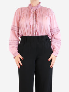 Isabel marant Etoile Purple lace blouse - size UK 12