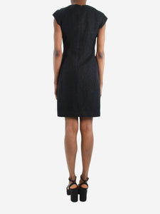 Chanel Black lurex linen-blend dress - size FR 34