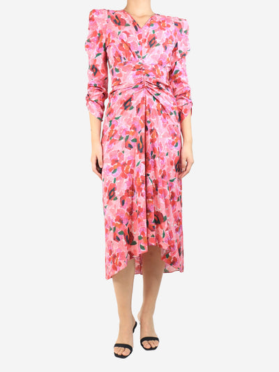 Pink Albisid floral midi dress - size UK 8 Dresses Isabel Marant 
