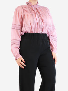 Isabel marant Etoile Purple lace blouse - size UK 12