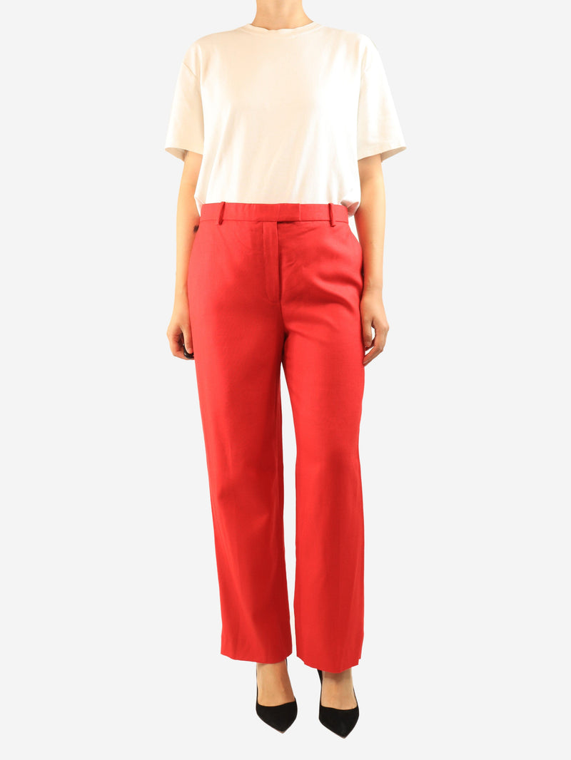 Red Suit wool trousers - size UK 12 Trousers The Row 