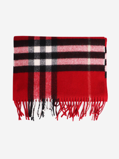 Red plaid scarf Scarves Burberry 
