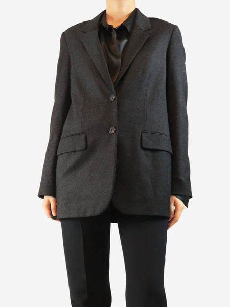 Charcoal grey single-breasted blazer - size UK 10 product image