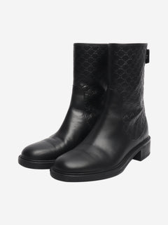 Black Guccissima leather ankle boots - size EU 35.5 Boots Gucci 