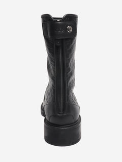 Black Guccissima leather ankle boots - size EU 35.5