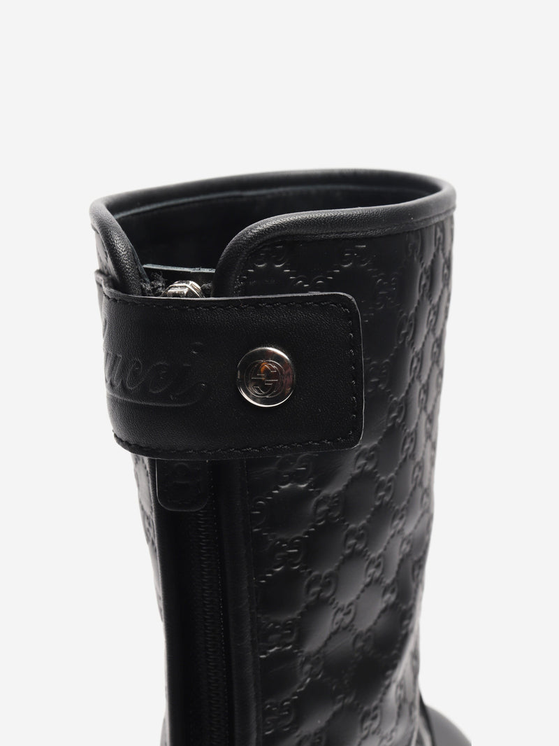 Black Guccissima leather ankle boots - size EU 35.5 Boots Gucci 