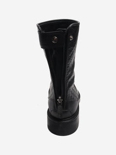 Black Guccissima leather ankle boots - size EU 35.5
