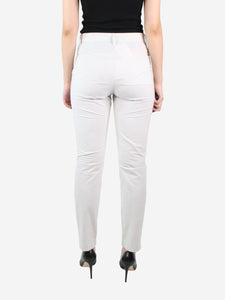 Isabel Marant Etoile White high-rise cotton trousers - size UK 8