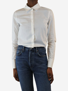 Joseph White cotton fitted shirt - size UK 10